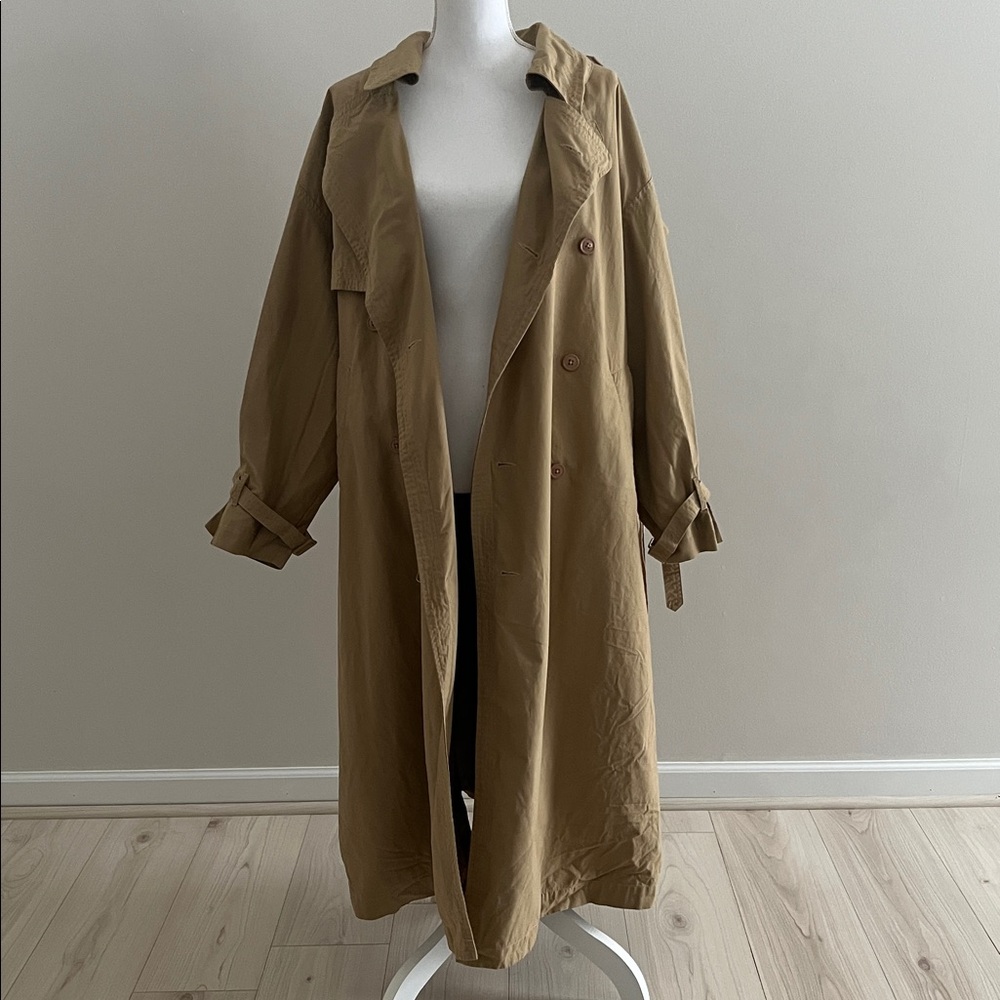 Classic Tan oversized Trench Coat for Women